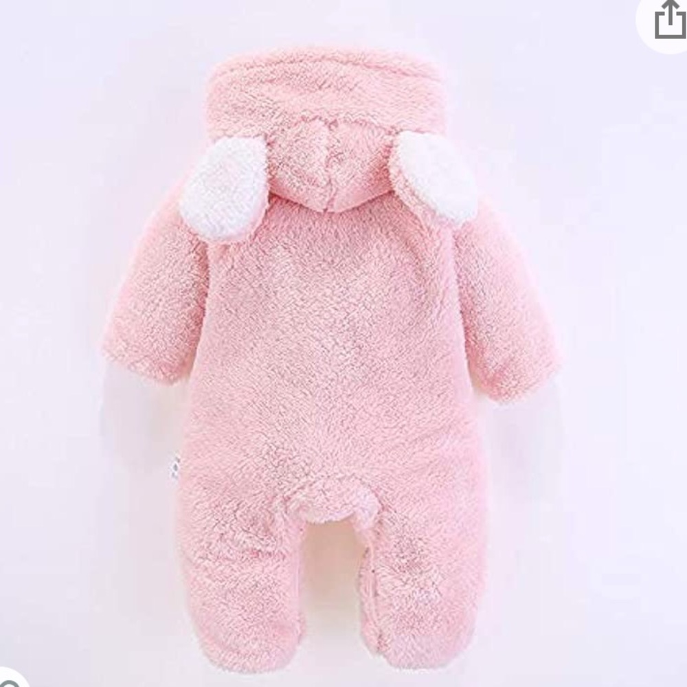 NWT Newborn Fleece Hooded Snowsuit - Picture 7 of 9